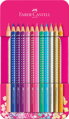 Pastelky Sparkle set 12 farebný - plech, Faber Castell