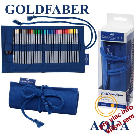 Akvarelové pastelky Goldfaber Aqua set rolka, Faber-Castell