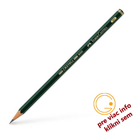 6H, Grafitová ceruzka Castell 9000, Faber-Castell
