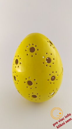 Keramické vajce žlté madeira 11cm