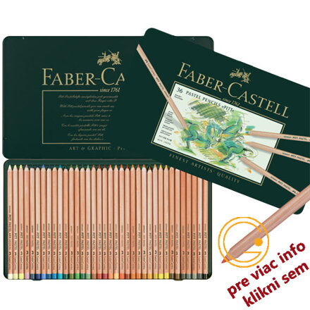 Pitt pastelové ceruzky 24ks, Faber Castell