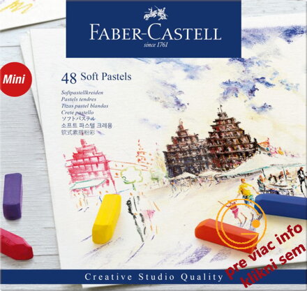 Suchý pastel Gofa set 48-farebný mini, Faber-Castell