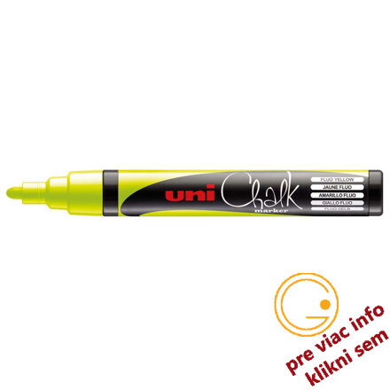 žltý marker 1,8-2,5mm nepriehľadný kriedový Uni Chalk