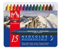 Akvarelové kriedy 15ks Neocolor II CARAN d'ACHE 