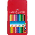 Pastelky akvarelové Colour Grip set 12 farebné v plechu, Faber Castell