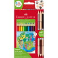 Pastelky Deti sveta Triangular set 12+6 farebné, Faber Castell