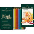 Pastelky Polychromos - 12 ks plech set, Faber Castell