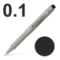 Popisovač Ecco pigment 0,1 mm, čierna, Faber-Castell