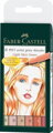 Umelecké perá PITT set 6 Skin, Faber Castell