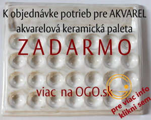 Keramická akvarelová paleta zdarma!