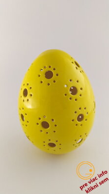 Keramické vajce žlté madeira 11cm