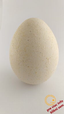 Keramické vajce biele flitre 11cm