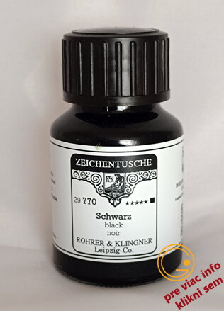 čierny tuš 50ml, Rohrer & Klingner