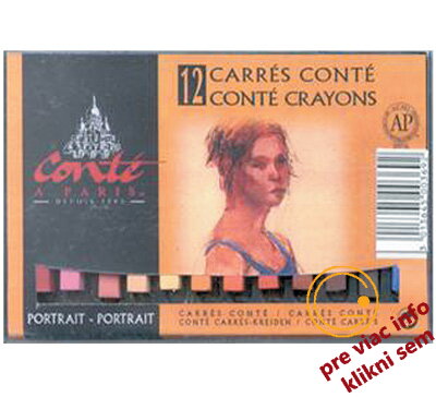 Conté á Paris Carrés kriedy  24 ks - portrét