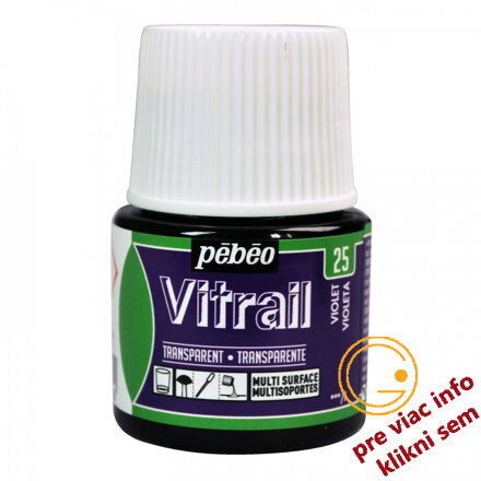 fialová farba na sklo, Vitrail 45 ml, Pebeo