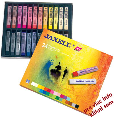 Jaxell, mäkký pastel 24 ks