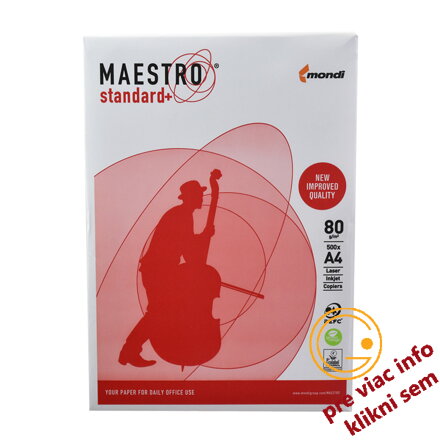Kancelársky papier A4 80g Maestro Standard+