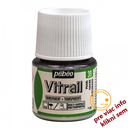 perlová farba na sklo, Vitrail 45 ml, Pebeo