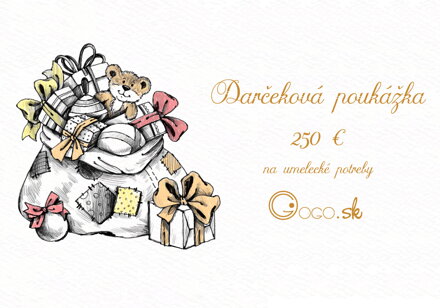 Darčeková poukážka 250 EUR