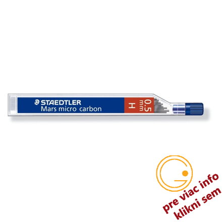 uhlíkové micro tuhy 0,5mm H Staedtler