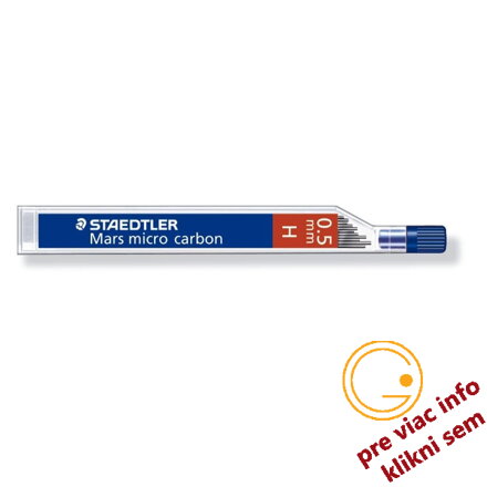 uhlíkové micro tuhy 0,5mm H Staedler