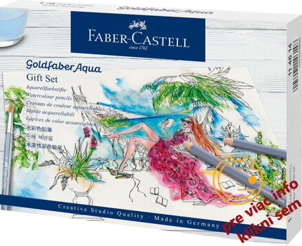 Akvarelové pastelky Goldfaber Aqua darčekový set, Faber-Castell