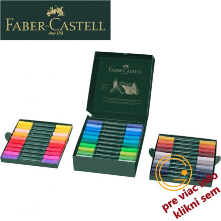 Akvarelové popisovače Albrecht Dürer set 30 farieb, Faber Castell