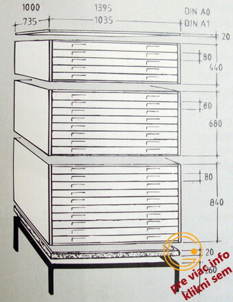 Sokel pre archívnu skriňu DIN A0