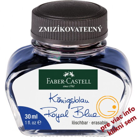 Atrament 30 ml, modrý, Faber Castell