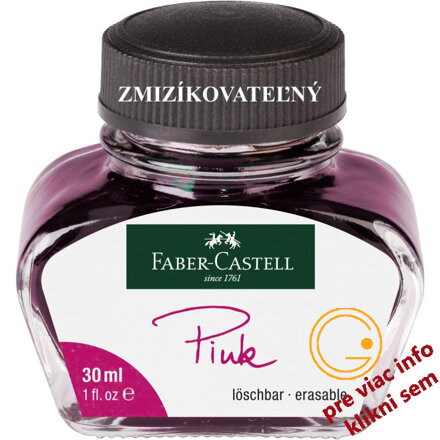 Atrament 30 ml, ružový, Faber Castell