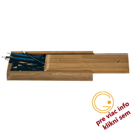 Bambusový box pre štetce a ceruzky