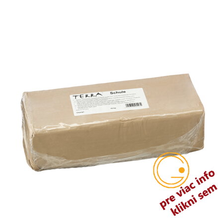 školská keramická hlina biela krémová 10kg, Terra