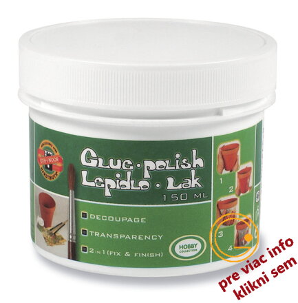 Lepidlo lak 150 ml, DECOUPAGE, koh-i-noor