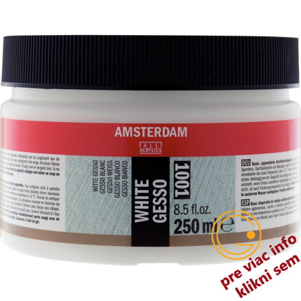 Amsterdam Gesso biele 250ml, Royal Talens