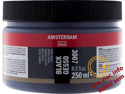 Amsterdam Gesso čierne 250ml, Royal Talens