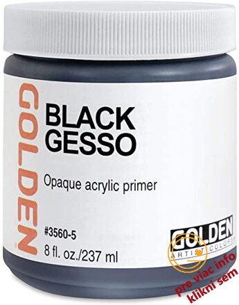 čierne Gesso 237ml, Golden