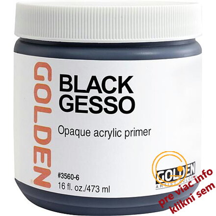 čierne Gesso 473ml, Golden