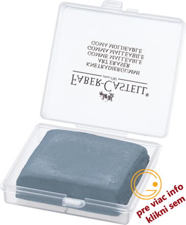 Guma plastická v krabičke, šedá, Faber Castell
