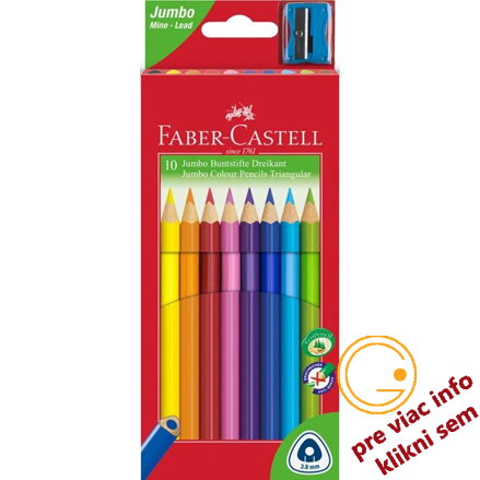 Pastelky Junior grip set 10 farebné, Faber Castell