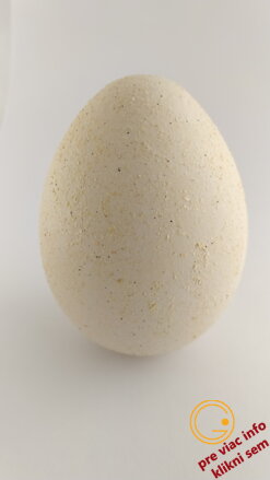 Keramické vajce biele flitre 11cm
