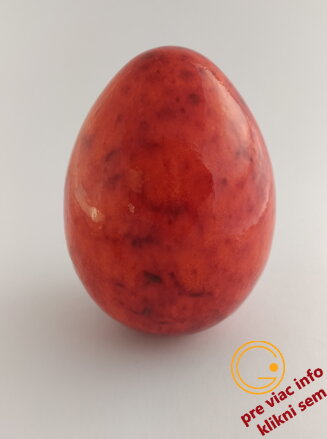 Keramické vajce červená láva 11cm