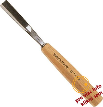 konkávne rezbárske dláto veľmi ploché, šírka 8 mm, pfeil