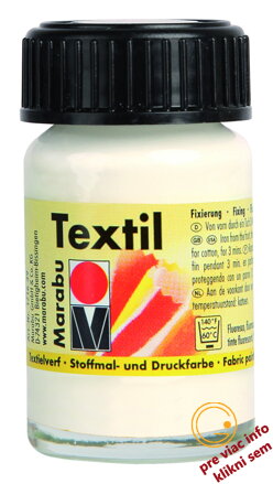 Biela textilná farba 50ml, Marabu Textil Plus