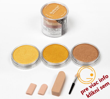 Metalický set 3 ks farieb, ultra soft pastel Pan Pastel® 