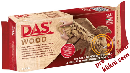 Modelovacia hmota na imitáciu dreva, DAS Wood, 350g