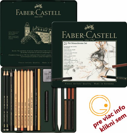Pitt Monochrome set 21 ks plech, Faber Castell
