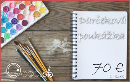 Darčeková poukážka 70 EUR