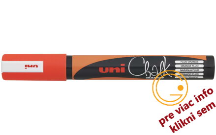 oranžový marker 1,8-2,5mm nepriehľadný kriedový Uni Chalk