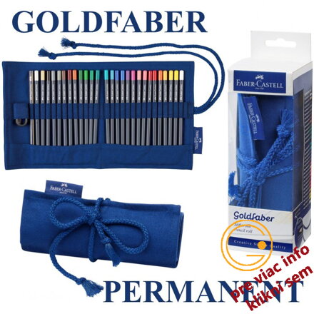 Pastelky Goldfaber permanent set - rolka 27 farebné, Faber-Castell