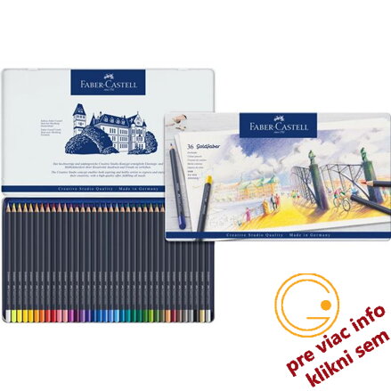 Pastelky Goldfaber permanent set - plech 36 farebné, Faber Castell